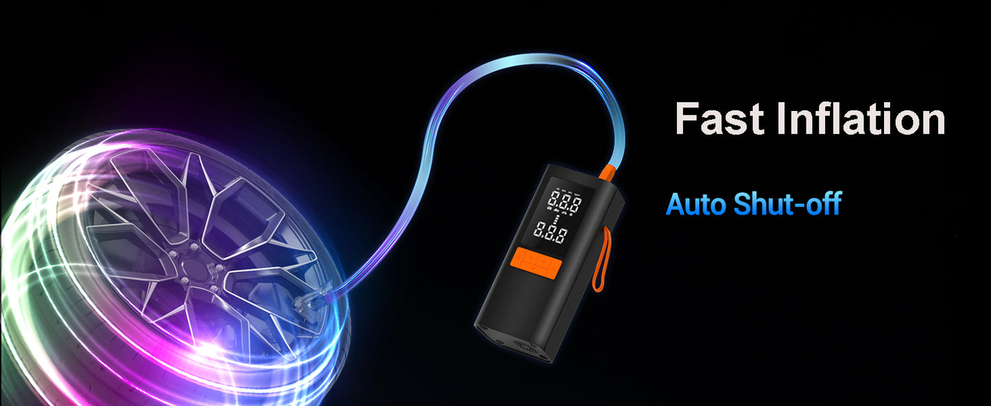 Tire Inflator Portable Air Compressor for Car Tires, Bike, Motorcycle Tires & Ball