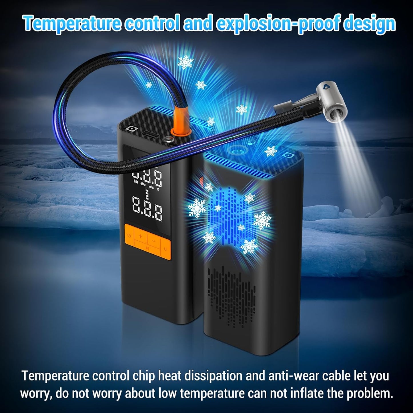 Tire Inflator Portable Air Compressor for Car Tires, Bike, Motorcycle Tires & Ball
